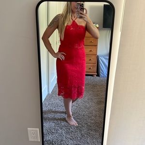 Red Lace Dress
